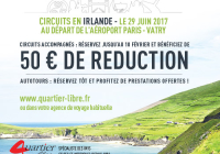 Bénéficiez de 50 € de réduction sur votre circuit en Irlande